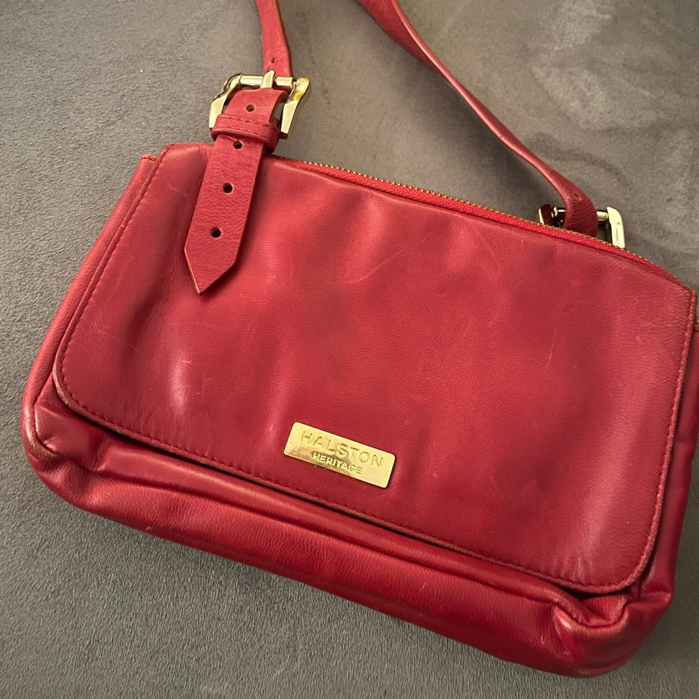 Halston Heritage three zip crossbody